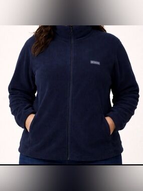 Columbia Sportswear Black Fleece Full Zip Jacket Size 2X